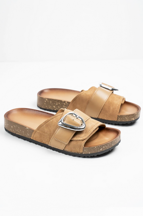Ženske papuče FELITTA BEIGE, Boja: bež, IVET.RS - Nova Kolekcija