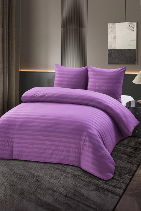 Komplet posteljine KRONESA LILA 160x200 cm памук - 3 dela, Boja: ljubičasta, IVET.RS - Nova Kolekcija
