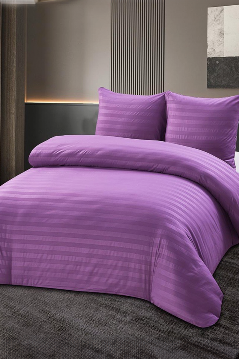 Komplet posteljine KRONESA LILA 160x200 cm памук - 3 dela, Boja: ljubičasta, IVET.RS - Nova Kolekcija