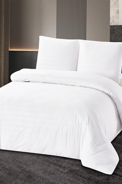 Komplet posteljine KRONESA WHITE 200x220 cm pamuk - 3 dela, Boja: bela, IVET.RS - Nova Kolekcija