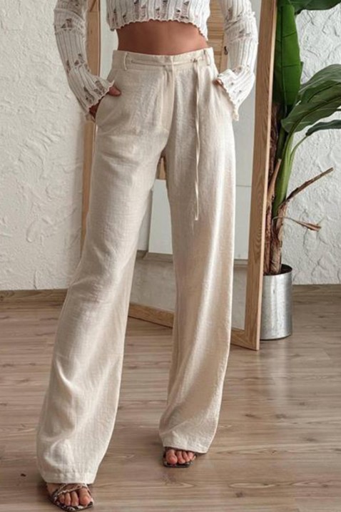 Pantalone MASMERIYA, Boja: ecru, IVET.RS - Nova Kolekcija