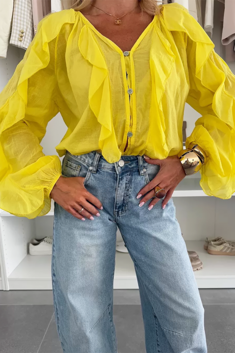 Ženska bluza VEONINA YELLOW, Boja: žuta, IVET.RS - Nova Kolekcija