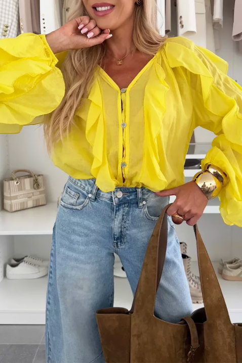 Ženska bluza VEONINA YELLOW, Boja: žuta, IVET.RS - Nova Kolekcija