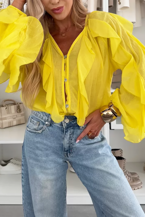 Ženska bluza VEONINA YELLOW, Boja: žuta, IVET.RS - Nova Kolekcija