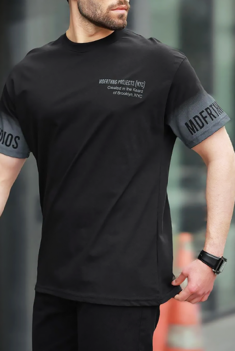 Muška majica SHELVO BLACK, Boja: crna, IVET.RS - Nova Kolekcija