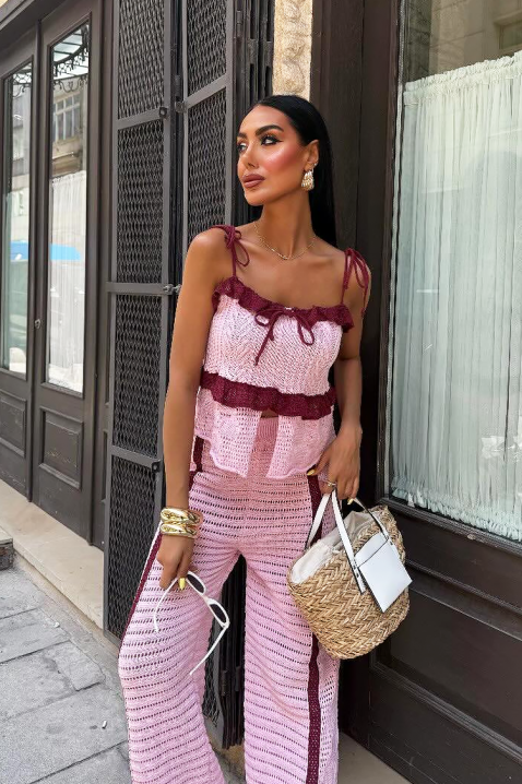 Komplet ESENTOLA PINK, Boja: roze, IVET.RS - Nova Kolekcija