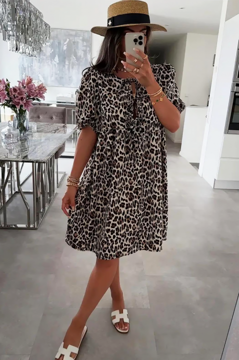 Haljina FASARA, Boja: leopard, IVET.RS - Nova Kolekcija