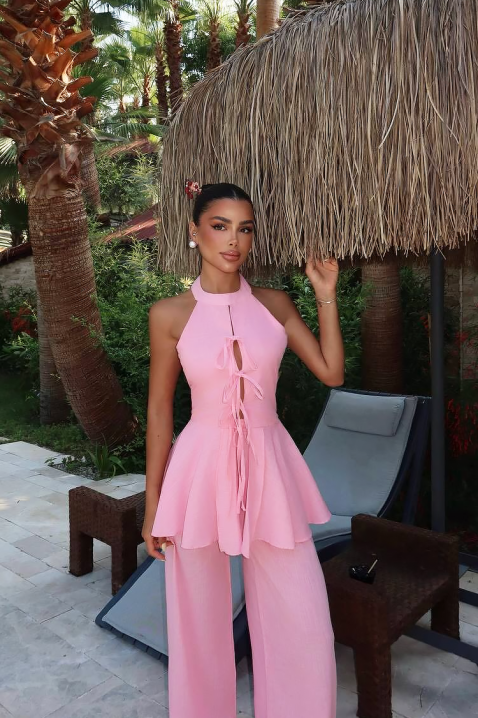 Komplet FARFONA PINK, Boja: roze, IVET.RS - Nova Kolekcija