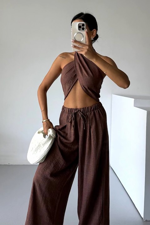 Komplet ASMEROLA BROWN, Boja: braon, IVET.RS - Nova Kolekcija