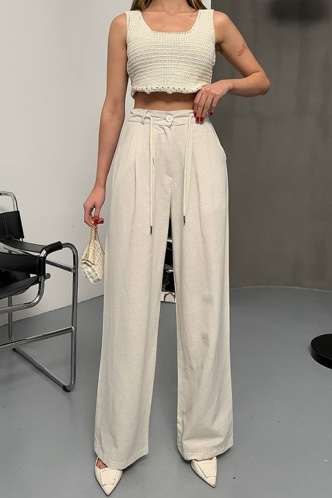 Pantalone RIVELZA, Boja: ecru, IVET.RS - Nova Kolekcija