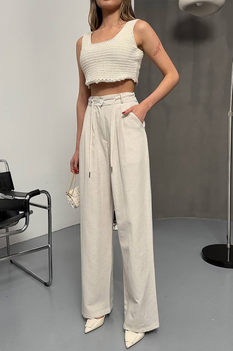 Pantalone RIVELZA, Boja: ecru, IVET.RS - Nova Kolekcija
