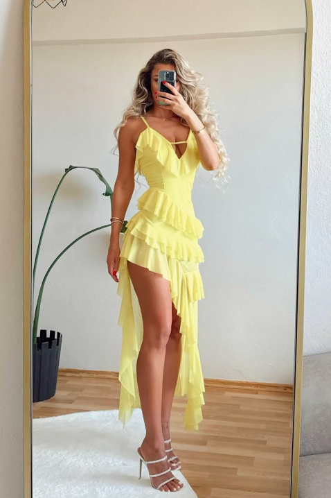 Haljina XIRELFA YELLOW, Boja: žuta, IVET.RS - Nova Kolekcija