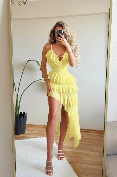 Haljina XIRELFA YELLOW, Boja: žuta, IVET.RS - Nova Kolekcija