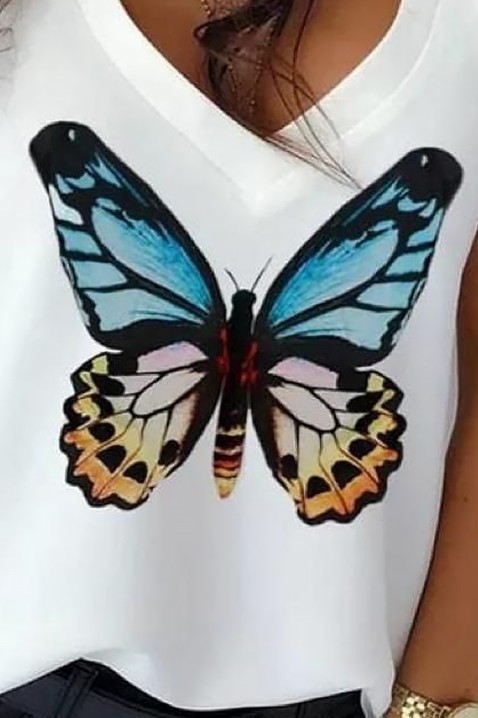 Top BUTTERFLANA WHITE, Boja: bela, IVET.RS - Nova Kolekcija