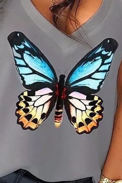 Top BUTTERFLANA GREY, Boja: siva, IVET.RS - Nova Kolekcija