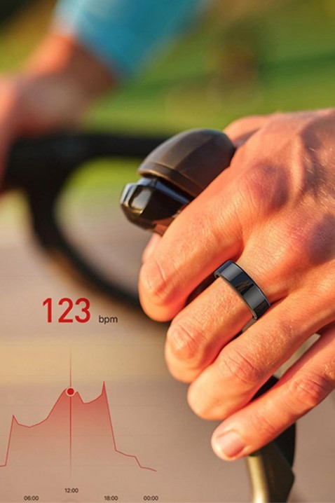 Pametni prsten za praćenje sna i fitnesa EOLSY - 20.6 mm, Boja: crna, IVET.RS - Nova Kolekcija