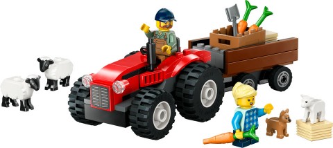 60461 | Crveni traktor sa prikolicom i ovcomIVET.RS - Nova Kolekcija