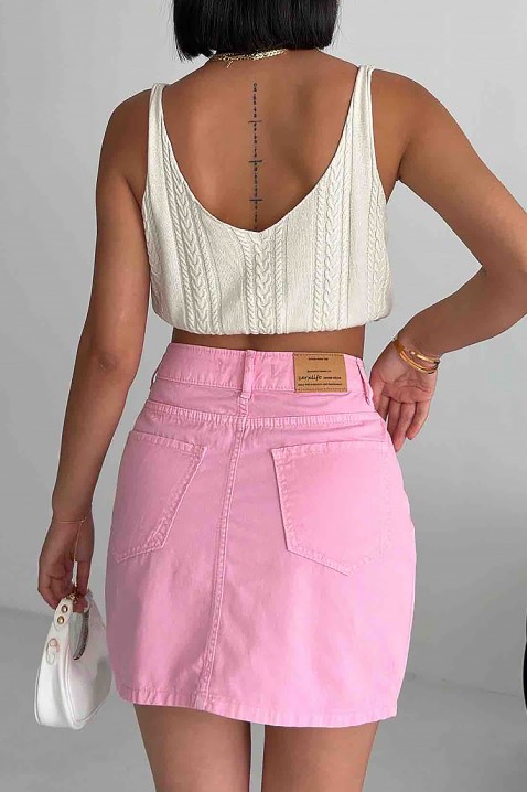 Suknja MARATENA PINK, Boja: roze, IVET.RS - Nova Kolekcija