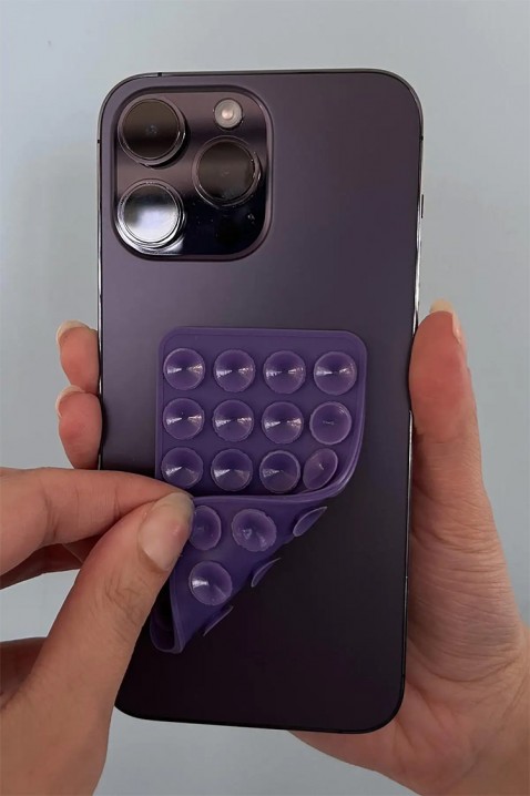 Dvostrani silikonski držač za telefon FUNCASE, Boja: ljubičasta, IVET.RS - Nova Kolekcija