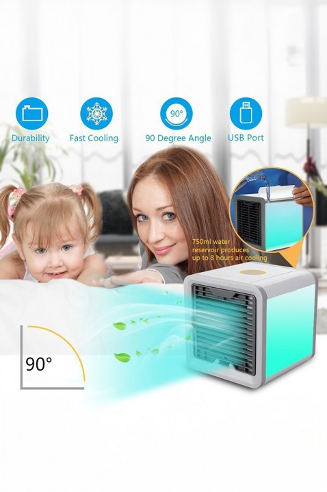 Prenosivi ventilator, osveživač i prečišćivač vazduha TIONY, Boja: bela, IVET.RS - Nova Kolekcija