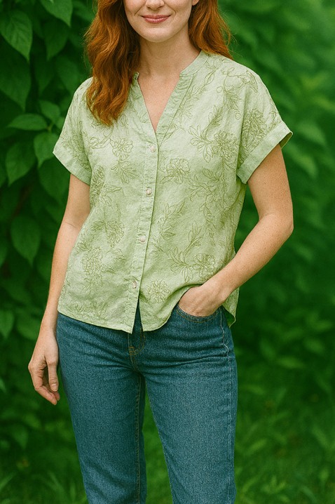 Ženska košulja GLORISIA GREEN, Boja: zelena, IVET.RS - Nova Kolekcija