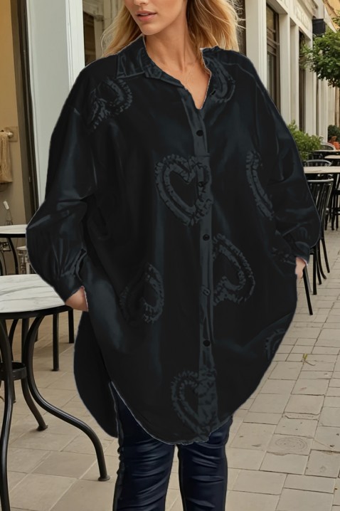 Ženska košulja MADERINA BLACK, Boja: crna, IVET.RS - Nova Kolekcija