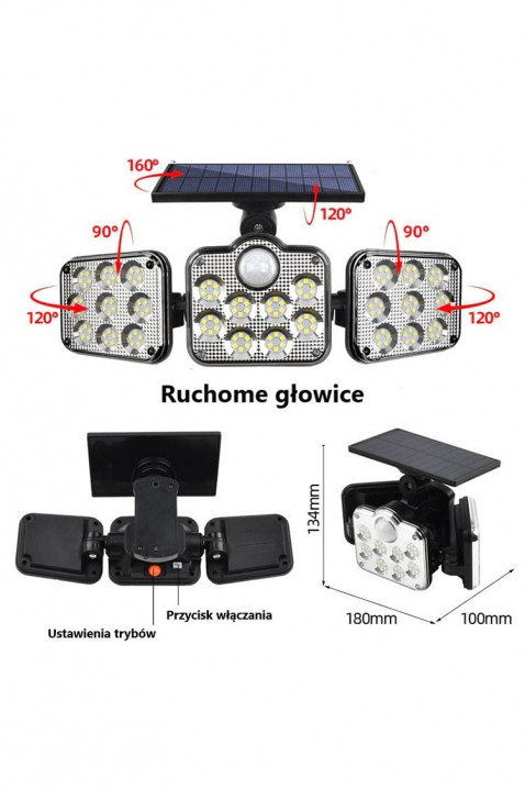 Solarna lampa TRIOMY, Boja: crna, IVET.RS - Nova Kolekcija