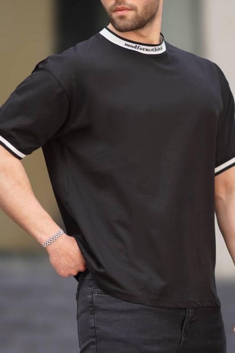 Muška majica MERILZO BLACK, Boja: crna, IVET.RS - Nova Kolekcija