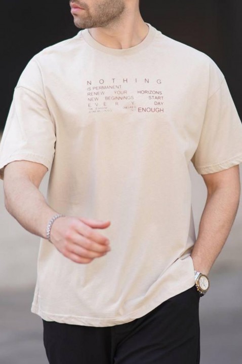 Muška majica TARMEDO BEIGE, Boja: bež, IVET.RS - Nova Kolekcija
