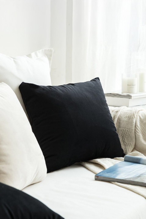Jastučnica FLOMEJA BLACK 40х40 cm, Boja: crna, IVET.RS - Nova Kolekcija
