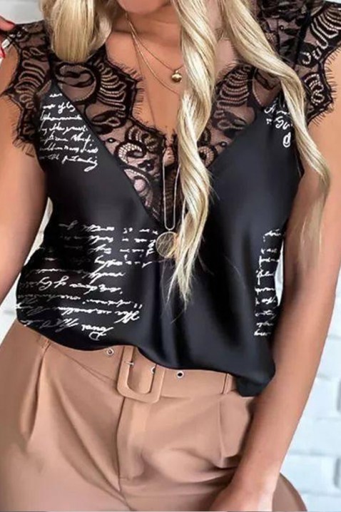 Top BONESITA BLACK, Boja: crna, IVET.RS - Nova Kolekcija