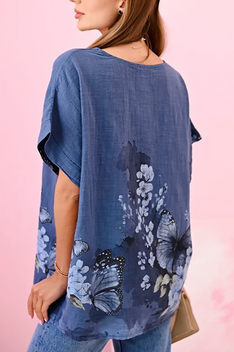 Majica FLOURANA BLUE, Boja: plava, IVET.RS - Nova Kolekcija