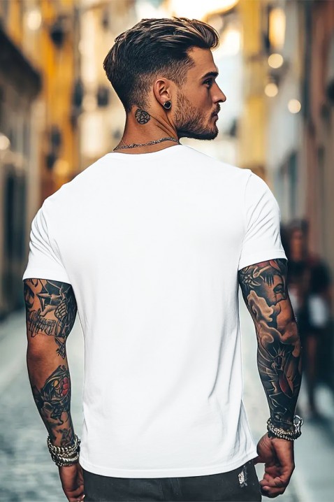Muška majica BERKEDO WHITE, Boja: bela, IVET.RS - Nova Kolekcija