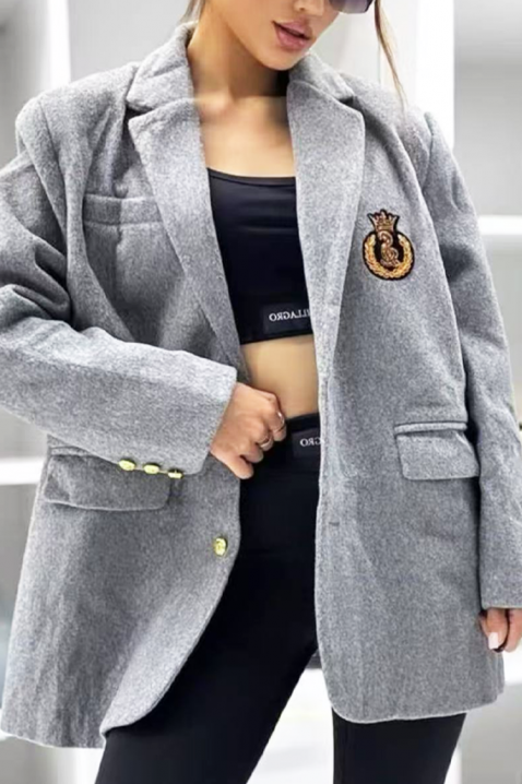 Sako DESILENA GREY, Boja: siva, IVET.RS - Nova Kolekcija
