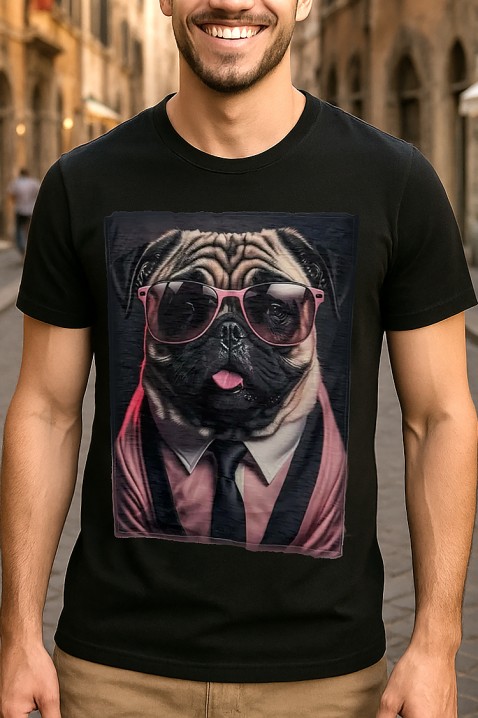 Muška majica DOGGO BLACK, Boja: crna, IVET.RS - Nova Kolekcija