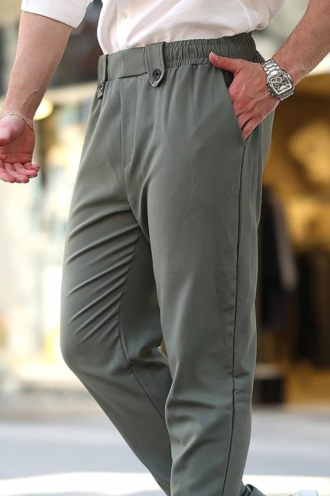 Muške pantalone NEJEZO KHAKI, Boja: kaki, IVET.RS - Nova Kolekcija