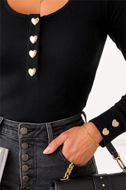 Ženska bluza SILVINA BLACK, Boja: crna, IVET.RS - Nova Kolekcija