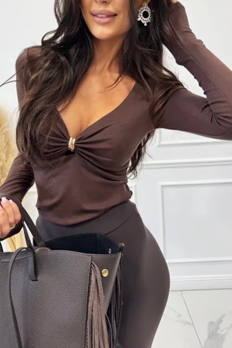 Ženska bluza DRALMORFA BROWN, Boja: braon, IVET.RS - Nova Kolekcija