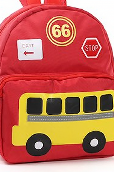 Dečji ranac BUSCHOOL RED, Boja: crvena, IVET.RS - Nova Kolekcija