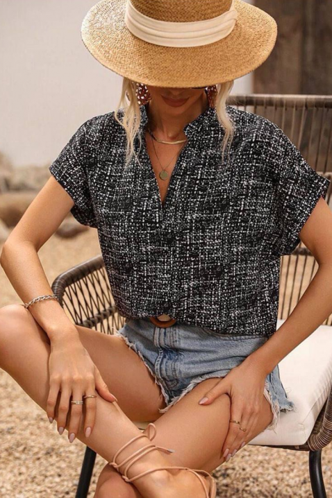 Ženska bluza AZURENA BLACK, Boja: crna, IVET.RS - Nova Kolekcija