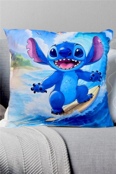Dečji jastuk STITCH SURF, Boja: plava, IVET.RS - Nova Kolekcija
