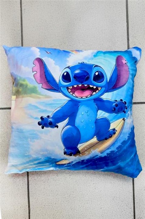 Dečji jastuk STITCH SURF, Boja: plava, IVET.RS - Nova Kolekcija