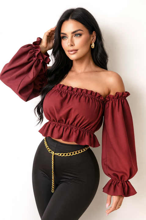 Ženska bluza BLUZERA BORDO, Boja: bordo, IVET.RS - Nova Kolekcija