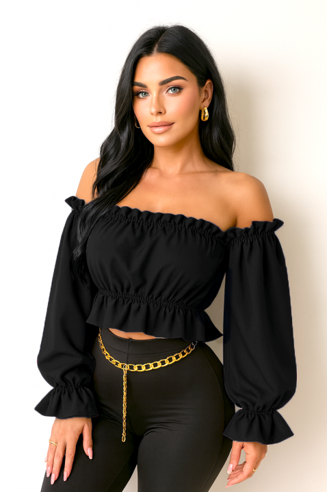 Ženska bluza BLUZERA BLACK, Boja: crna, IVET.RS - Nova Kolekcija