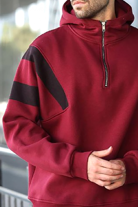 Muška dukserica PEFIZO BORDO, Boja: bordo, IVET.RS - Nova Kolekcija