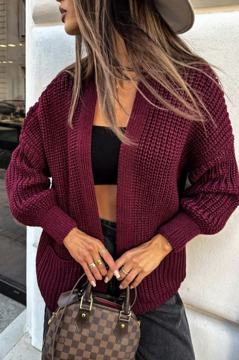 Vesta DRONBINA, Boja: bordo, IVET.RS - Nova Kolekcija