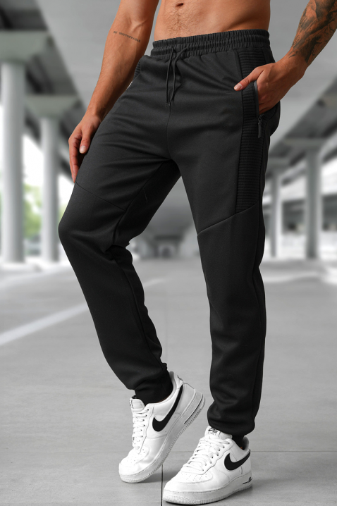 Muške pantalone RENEGO BLACK, Boja: crna, IVET.RS - Nova Kolekcija