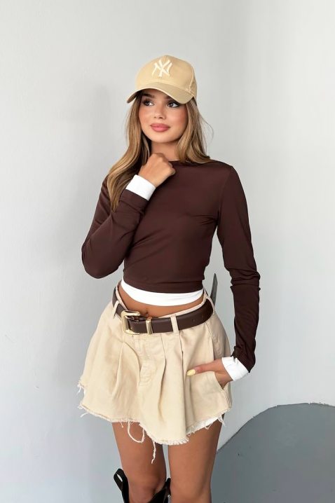 Ženska bluza SERGNOZA BROWN, Boja: braon, IVET.RS - Nova Kolekcija