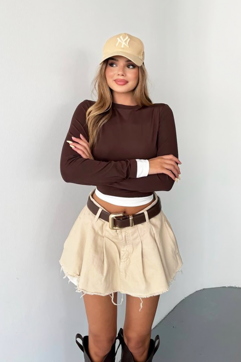 Ženska bluza SERGNOZA BROWN, Boja: braon, IVET.RS - Nova Kolekcija