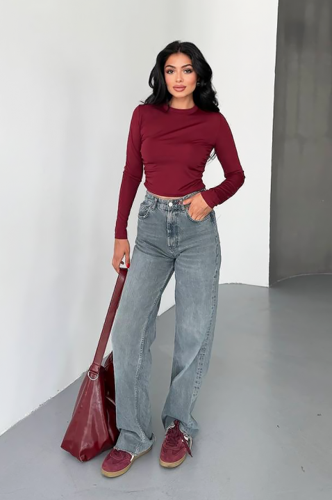 Ženska bluza GLAVONZA BORDO, Boja: bordo, IVET.RS - Nova Kolekcija